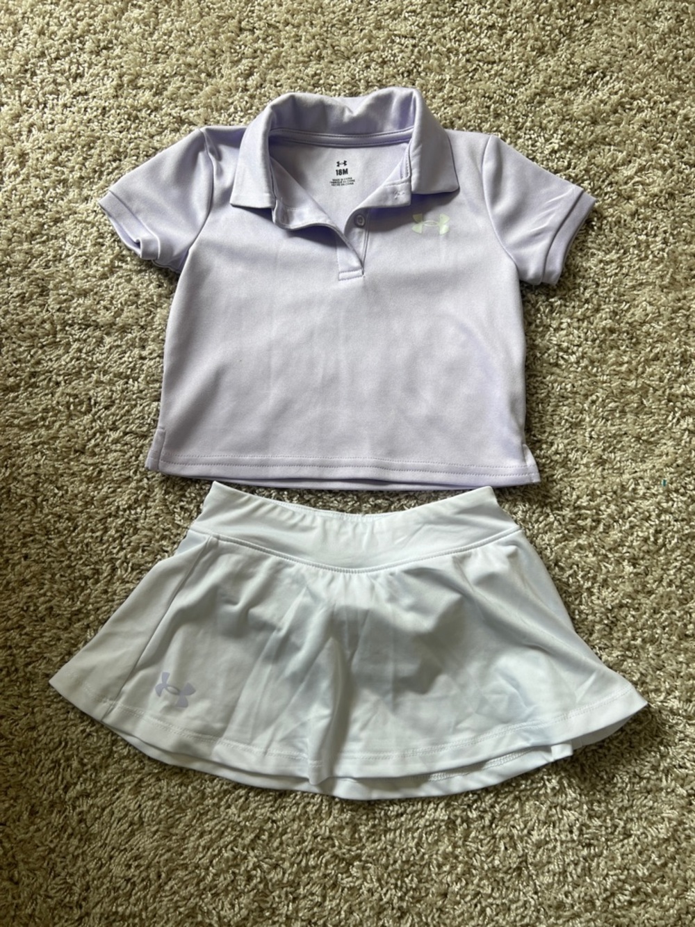 Under Armour Toddler Lavender Polo Shirt & Matching Skort